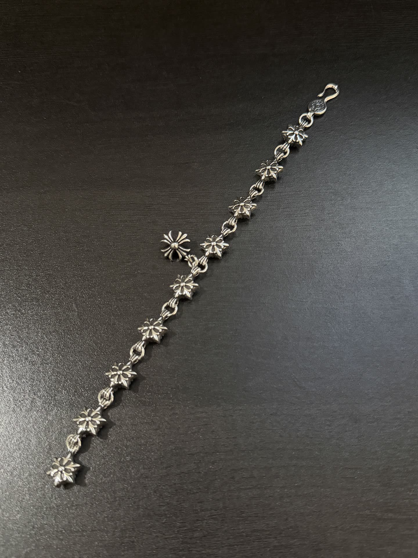 Chrome Hearts Silver Flower Bracelet